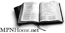 Justice-Web.com Logo: an open Bible image with identifying wording